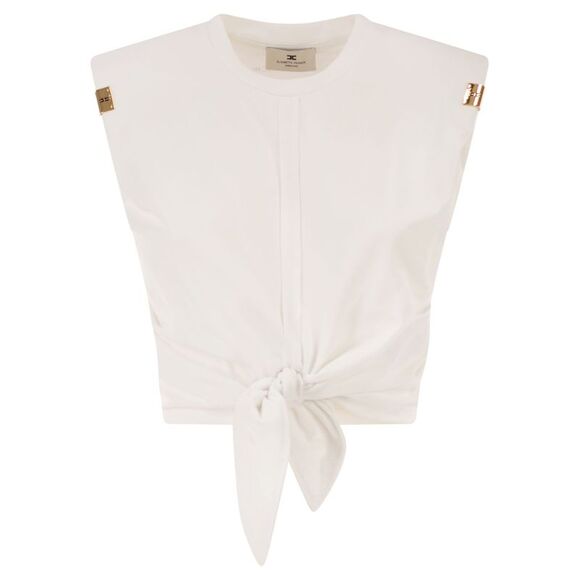 Elisabetta Franchi Women Jersey T-Shirt With Knot